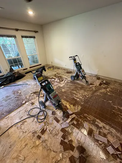 Slab leak dried in a South Arlington home