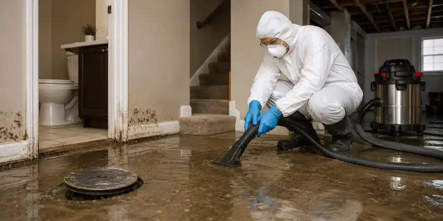Storm flood dried in a North Arlington home